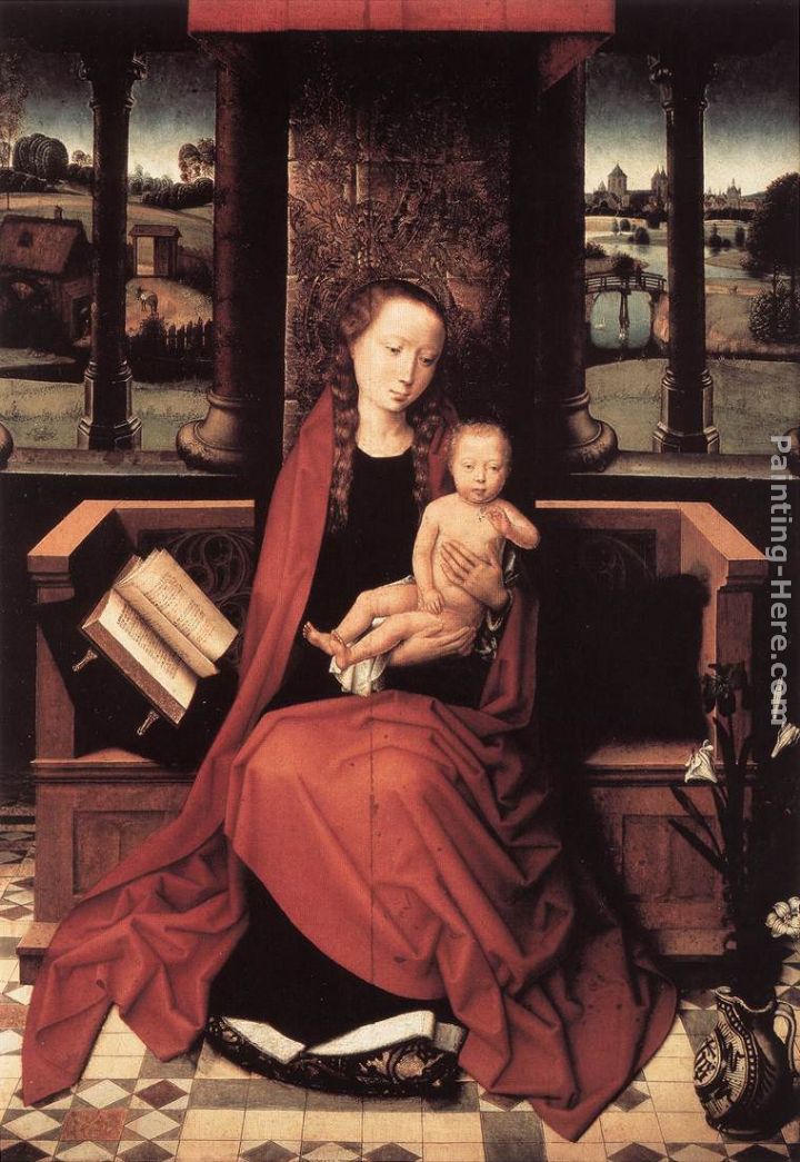 Virgin and Child Enthroned painting - Hans Memling Virgin and Child Enthroned art painting